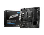 MSI | PRO B760M-P DDR4 | Processor family Intel | Processor socket  LGA1700 | DDR4 DIMM | Memory slots 4 | Supported hard disk drive interfaces 	SATA, M.2 | Number of SATA connectors 4 | Chipset Intel B760 | mATX