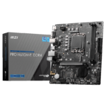 MSI | PRO H610M-E DDR4 | Processor family Intel | Processor socket  LGA1700 | DDR4 DIMM | Memory slots 2 | Supported hard disk drive interfaces 	SATA, M.2 | Number of SATA connectors 4 | Chipset Intel H610 | Mirco-ATX