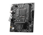 MSI | PRO H610M-E DDR4 | Processor family Intel | Processor socket  LGA1700 | DDR4 DIMM | Memory slots 2 | Supported hard disk drive interfaces 	SATA, M.2 | Number of SATA connectors 4 | Chipset Intel H610 | Mirco-ATX - Image 3
