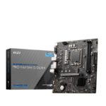 MSI | PRO H610M-G DDR4 | Processor family Intel | Processor socket  LGA1700 | DDR4 DIMM | Memory slots 2 | Supported hard disk drive interfaces SATA, M.2 | Number of SATA connectors 4 | Chipset Intel H610 | M-ATX