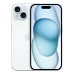 Apple | iPhone 15 | Blue | 6.1  | Super Retina XDR display | 2556 x 1179 pixels | Apple | A16 Bionic | Internal RAM 6 GB | 128 GB | Dual SIM | 4G | Main camera resolution 48+12 MP | Secondary camera resolution 12 MP | iOS | 17