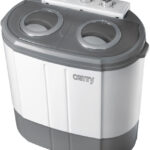 Camry | Washing machine | CR 8052 | Top loading | Washing capacity 3 kg | 1300 RPM | Depth 40 cm | Width 60 cm | White-Grey