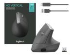 Logitech | Ergonomic Mouse | MX VERTICAL | Wireless | USB, Bluetooth | Graphite - Image 5