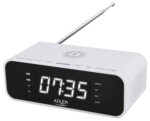 Adler | Alarm Clock with Wireless Charger | AD 1192W | Alarm function | AUX in | White