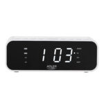 Adler | Alarm Clock with Wireless Charger | AD 1192W | Alarm function | AUX in | White - Image 3