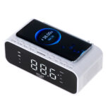 Adler | Alarm Clock with Wireless Charger | AD 1192W | Alarm function | AUX in | White - Image 4