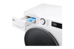 LG | Стиральная машина с сушилкой | F2DR509S1W | Класс энергоэффективности A | Фронтальная загрузка | Вместимость для стирки 9 кг | 1200 об/мин | Глубина 47,5 см | Ширина 60 см | Дисплей | Поворотный регулятор + светодиодная подсветка | Система сушки | Вместимость для сушки 5 кг | Функция отпаривания | Прямой привод | Белый — изображение 5