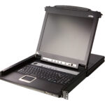 Aten | 8 portu PS/2-USB VGA 17 LCD KVM slēdzis ar ziedlapu savienojuma portu un USB perifērijas ierīču atbalstu | CL5708M