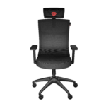 Genesis ergonomiskais krēsls Astat 200, pamatnes materiāls: neilons; riteņu materiāls: neilons ar CareGlide pārklājumu | melns