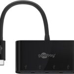 Goobay | 4 portu USB-C daudzportu adapteris | 61073 | C tipa | USB-A