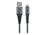 Goobay | Lightning uz USB-A tekstila kabelis ar metāla spraudņiem | 49268 | USB-A uz Lightning - Image 2
