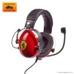 Thrustmaster | Spēļu austiņas | DTS T Racing Scuderia Ferrari Edition | Ar vadu | Uz ausīm liekamas | Sarkanas/melnas