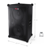 Sharp SumoBox CP-LS200 High Performance Portable Speaker | Sharp | Portable Speaker | SUMOBOX Pro CP-LS200 High Performance | 200 W | Waterproof | Bluetooth | Black | Portable | Wireless connection - Image 12