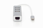 Digitus | USB Type-C 3-Port Hub + Fast Ethernet LAN Adapter | DA-70253 - Image 3