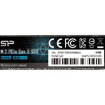 Silicon Power | SSD | P34A60 | 1000 ГБ | Форм-фактор SSD M.2 2280 | Интерфейс твердотельного накопителя PCIe Gen3x4 | Скорость чтения 2200 МБ/с | Скорость записи 1600 МБ/с