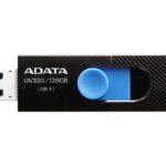 ADATA | USB флешка | UV320 | 64 ГБ | USB 3.2 Gen1 | Черно-синяя