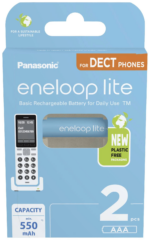 Panasonic | ENELOOP Lite BK-4LCCE/2DE | AAA | 550 mAh | 2 gab.