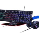 Gembird | 4-in-1 Backlight Gaming Kit Ghost | GGS-UMGL4-02 | Gaming Kit | Wired | US | USB