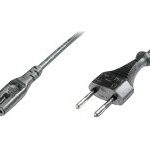 Digitus | Power Cord, Euro - C7 M/F, H03VVH2-F 0.75qmm | AK-440104-018-S