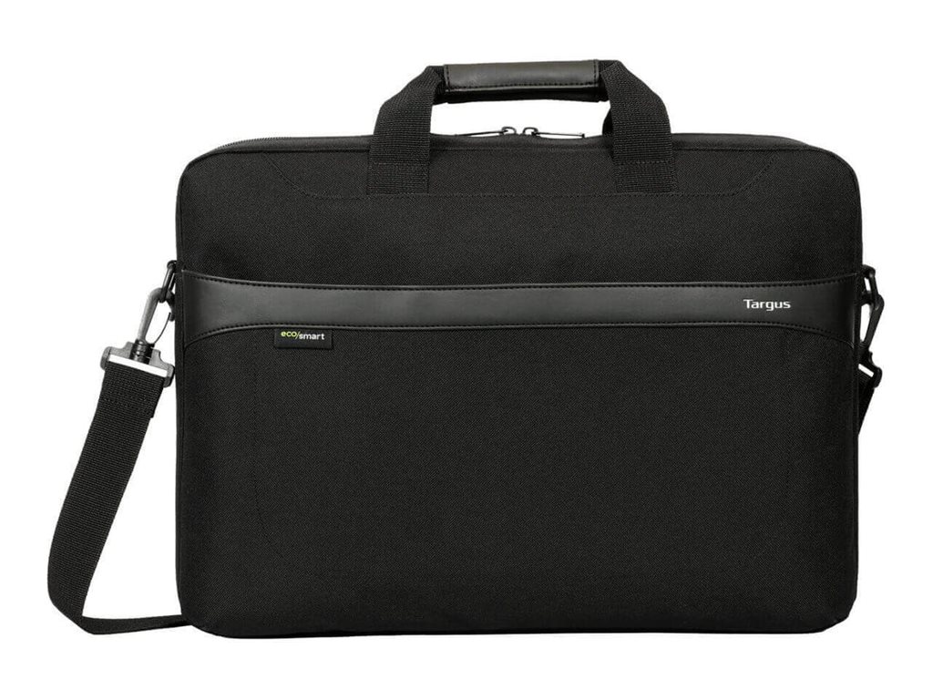 original-61985.jpg Targus | TBS576GL | GeoLite EcoSmart Essential Laptop Case | Fits up to size 13-14 | Slipcase | Black | Shoulder strap - Image 1