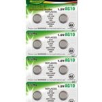 Camelion | AG10/LR54/LR1130/389 | Sārmainās pogas formas baterijas | 10 gab.
