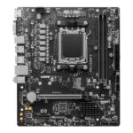 MSI | PRO A620M-E | Procesora saime AMD | Procesora ligzda AM5 | DDR5 | Atbalstītās cieto disku saskarnes SATA, M.2 | SATA savienotāju skaits: 4