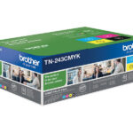 Brother TN-243CMYK, Toner Value Pack | Brother TN243CMYK | Brother TN243CMYK Value Pack - 4-pack - black, yellow, cyan, magenta - original - toner cartridge | Toner cartridge | Black, yellow, cyan, magenta
