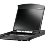 Aten 1-Local/Remote Share Access 8-Port Cat 5 Dual Rail 17 LCD KVM over IP Switch with Daisy-Chage Port | KL1508AIMA-AG