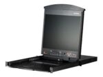 Aten | 8-портовый KVM-переключатель Cat 5 с двумя направляющими, 17-дюймовым ЖК-дисплеем и возможностью последовательного подключения | KL1508AM-AXA-AG | 1 разъем USB Type-A (гнездо)