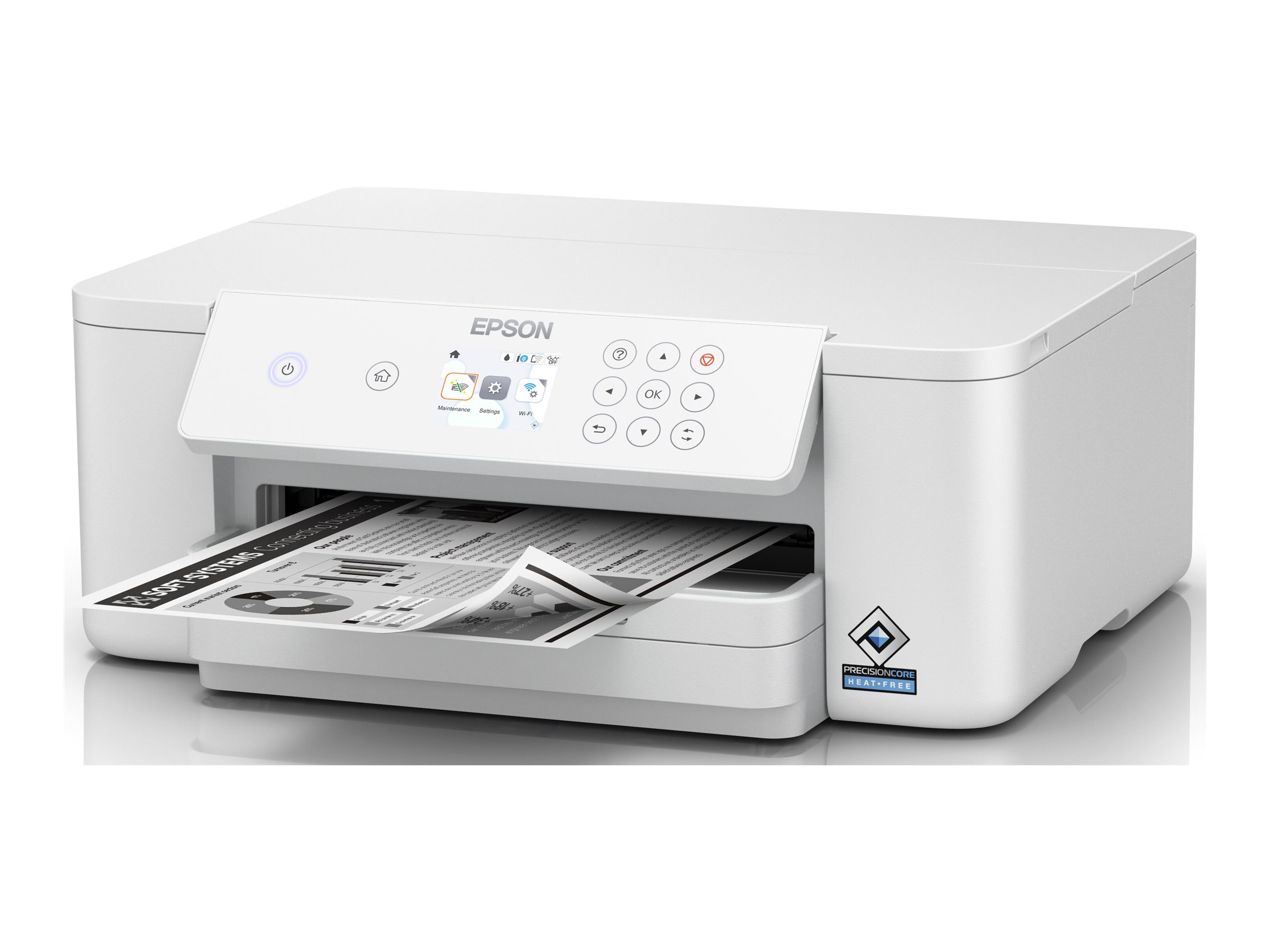 original-64947.jpg Epson Printer | WF-M4119DW | Inkjet | Mono | Wi-Fi | White - Image 1