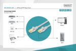 CAT 6A S/FTP | Patch cord | Length 10 m | Grey - Image 3