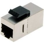 CAT 5e modulārais savienotājs, ekranēts RJ45 uz RJ45, paneļa savienojumam