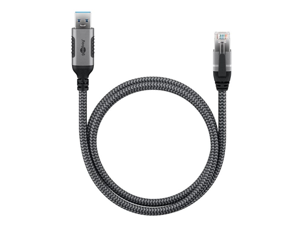 oriģināls-68107.jpg Goobay | USB-A 3.0 uz RJ45 Ethernet kabelis, 1 m | 70299 - Image 1