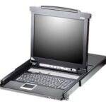 Aten 16-Port PS/2-USB VGA 17 LCD KVM Switch with Daisy-Chain Port and USB Peripheral Support | CL5716M