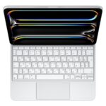 Apple Magic Keyboard iPad Pro 11 collu planšetdatoram (M4) — krievu baltā krāsā | Apple