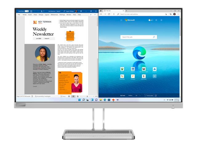 original-69413.jpg Lenovo | L27i-4A | 27 | In-plane switching | 16:9 | 100 Hz | 1 ms | 1920 x 1080 pixels | 300 cd/m² | HDMI ports quantity 2 | Cloud Grey | Warranty 36 month(s) - Image 1