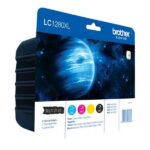 Brother Multipack | LC1280XL | Tintes kasetne | Fuksīna, Ciāna, Dzeltena, Melna