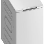 Midea veļas mašīna | MF100T60B/W-HR | Energoefektivitātes klase A | Ielādēšana no augšas | Mazgāšanas ietilpība 6 kg | 1200 apgr./min | Dziļums 61 cm | Platums 40 cm | Displejs | LED | Tvaika funkcija | Balta