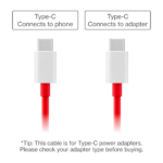 OnePlus | SUPERVOOC | C tipa uz C tipa kabelis | Uzlāde/datu pārsūtīšana - Image 4