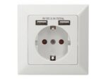 Digitus Safety socket for flush mounting with 2 USB ports | DA-70613 - Image 2