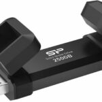 Silicon Power Portable External SSD | DS72 | 250 GB | USB Type-A and USB Type-C 3.2 Gen 2 | Black