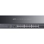 TP-LINK slēdzis | SG3428XMPP Omada | Pārvaldīts 2. līmeņa | Montējams plauktā | Gigabit Ethernet (vara) pieslēgvietu skaits: 24 | SFP+ pieslēgvietu skaits: 4 | PoE+ pieslēgvietu skaits: 16 un 8x PoE++