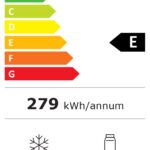 Candy ledusskapis | CNCQ2T620EW | Energoefektivitātes klase E | Brīvi stāvošs | Kombinētais | Augstums 205 cm | No Frost sistēma | Ledusskapja neto ietilpība 289 L | Saldētavas neto ietilpība 120 L | Displejs | 38 dB | Balts
