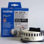 Brother | DK-22214 nepārtraukta garuma papīra uzlīme | Melna, balta | DK | 12 mm | 30,5 m