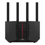 Tri-band WiFi 7 Router | RT-BE92U BE9700 | 802.11be | 5764 Mbit/s | 2500 Mbit/s | Ethernet LAN (RJ-45) ports 5 | Mesh Support Yes | MU-MiMO Yes | 4G/5G | Antenna type External antenna | 1