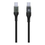Fiksēts | Kabelis USB-C/USB-C ar displeju, PD atbalsts, 2m, USB 2.0, 100W | FIXDD-CC2-BK