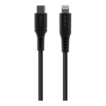 Fixed | Liquid Silicone Cable USB-C/Lightning, 1.2m | FIXDLS-CL12-BK