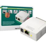 Digitus | Сервер печати Fast Ethernet, 1 порт 1x RJ45, 1x DB-36-контактный штекер Centronics | DN-13001-1 | Белый