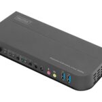 Digitus KVM Switch, 2-Port, 4K60Hz, 2 x DP in, 1 x DP/HDMI out | DS-12850