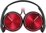 Sony | MDR-ZX310 | Vadu | Uz ausīm | Sarkanas